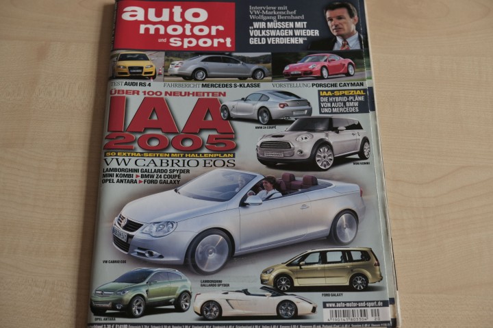 Deckblatt Auto Motor und Sport (20/2005)